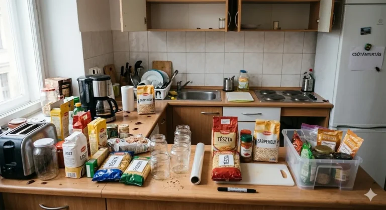 Hogyan készüljünk fel a csótányirtásra? Elpakolt konyhapult csótányirtás előtt